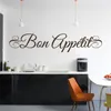 Adesivi a parete francese bon appetito citazioni murales rimovibile cucina sala da pranzo decalcomanie poster dw6767