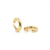 Dangle Earrings Gold-Plated Brass Round Hoop Earring Clips High-Quality DIY Jewelry Making Results Thick Wearing Gifts