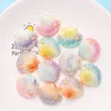 Dekorative Objekte Figuren 10 PCs niedlich Kawaii Mini Farb Cartoon Shell Flach zurück Harz Cabochons Scrapbook DIY Hochzeit Haarnadelzubehör Handwerk H26 230822