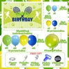 Other Event Party Supplies Cheereveal Tennis Birthday Decorations for Boys and Girls with Green Yellow Blue Balloon Arch Kit Backdrop 230821