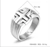 Cluster Rings Concise Cross For Men Titanium Stainless Steel Cool Bands Finger Trendy Accessories Sizes 7 8 9 10 11 12