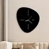 Walluhren Uhr Wohnzimmer Haushaltsmode kreativer stiller Punch kostenlos einfache Restaurantatmosphäre Uhr Dekoration