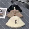 Chapéus de balde peludos de luxo espessos de chapéu de chapéu de cartas de cartas