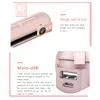 Curling Irons Cordless Mini Hair Starten Curler Ceramic Fast Heat Plate Flat Negative Jon rakt Styling Tool USB Laddning 230821