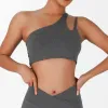 2023New Yoga Outfit Comfortabele enkele riem BH Running Shockproof Dames Stretch Pull Up Underwear Fitness Original