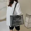 Totes dames handtas 2023 Summer Fashion PVC luxe merkontwerper Tote Bag Party Travel Schouder Crossbody Tassen Transparante Jelly Bag HKD230822