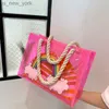 Totes Women Tote Handbag Clear PVC Beach Bag Transparent Rainbow Large Bag Luxury Designer Shoulder Crossbody Summer Söta geléväskor HKD230822