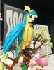 MOCクリエイティブで興味深い都市動物オウムフラワーボンサイレンガ造りの家の飾り飾り飾り子供のおもちゃギフト230821
