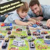 DIECAST MODEL Dzieci kaskaderski samochód Zabawny wyrzucanie wyrzucania Katapult Mini Diecasting Vehicle Toys for Children's Birthday Gifts 230821