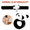 Keychains Slap Bands Armbanden Party Gunsten Animal Snap Children Gevulde dieren Motorfietsstandpolspoltje