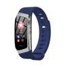 Нарученные часы E18 Smart Bracelet Bracelet Harder Dative Monitor Monitor Fitness Activity Tracker Watch Водонепроницаемые мужчины спортивные запястье