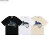 2023 New Men's t Shirt Fashion Designer Rhude Couple American Black Leopard Printed Hip Hop Casual Loose Short Sleeve250c