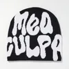 Beanieskull Caps mea culpas beanie hat 25 цветов вязаная крышка буква jacquard hat Высококачественное Y2K Женщины мужчины панк хип -хоп дизайн аксессуаров 230822