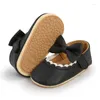 First Walkers 2023 Seasons Leisure Baby Princess Solle Anti Slip Scarpe all'ingrosso e Bowtie