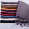 Sciarpe qlukeoyy 70 x 180 cm autunno inverno puro colore a colore cassa sciarpa a scialle avvolgente hijabs 230821 230821