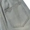 Pantalones vaqueros de talla grande para hombre, pantalones largos para hombre y mujer, pantalones de pierna ancha, pantalones vaqueros desgastados ajustados de calle alta 8L2V9