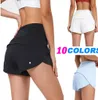 Shorts for women yoga outfit sets Womens Sport Hotty Hot Casual Fitness yoga Leggings Lady Girl Gym Underwear Running with Zipper Pocket On the Back