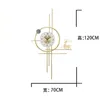 Orologi da parete silenziosi orologio digitale di lusso grande formato cucina meccanismo oro camera da letto decorazione domestica xy50wc