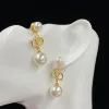 Stud Oorbellen Designer Dames Studs Luxe Gouden Dubbele Sieraden Klassiek Huwelijkscadeau voor pasgetrouwden