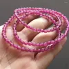 Strand 5mm Genuine Natural Tourmaline Crystal Bracelet Fashion Colorful Jewelry Round Bead Gem Stretch Bracelets