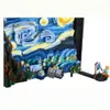 Blocks Compatible 21333 Vincent Van Gogh The Starry Night Building Art Painting Bricks Moc Ideas Home Decorae Education Toy Gift 230821