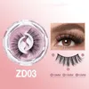 Faux-cils auto-adhésifs réutilisables, 1 paire, paquet de 1 paire, 3D, naturels, moelleux, pour fête, outils de maquillage cosmétique