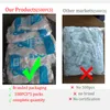 Voedselopslagorganisatie stelt 100-1000 pcs wegwerpafdekking Elastische plastic wrap grade koelkast deksels schoendouche kopschaal kommen doppen b 230821