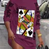 Women Clothes 2023 Casual Dresses Long Sleeved Dress Printed Pullover Loose Sweater289t