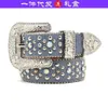 Handmade Earth Diamond Belt, Fashionable and Popular Belt, Versatile Design for Men and Women, Gold Code Alloy Needle Buckle