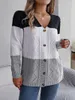 Frauen Strick Yemoggy Casual Lose Striped Strick Pullover Strickjacken Winter Cardigan 2023 V-Ausschnitt Single Breasted Full Sleeve