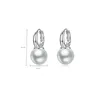 Hoop Earrings VENTFILLE 925 Sterling Silver 12mm Big Pearl For Women French Trendy Temperament Jewelry 2023