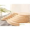 Rolling Pins Pastry Boards Wooden Pizza Board Round With Hand Baking Tray Stone Cutting Platter Cake Bakeware Tools Lx0834 Drop Deli Dhoeq