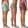 Active Shorts 3 Pack Frauen Sport nackt Feeling Feeling Taille Yoga Spandex Running Biker Workout Strumpfhosen Fitnessphletics