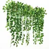 Faux Floral Greenery Artificial Green Plant Vine Home Garden Decoration Hanging Plastic Leaves Grass Garland Wedding Party Wall Decor Fake Ivy Rattan 230822