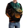 Men's Hoodies Desert Camels Loose Landscape Print Casual Hoodie Unisex Long Sleeve Pretty Custom Sweatshirts Big Size 4XL 5XL