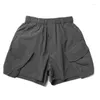 Shorts masculinos japoneses confortáveis ​​cmf à prova d'água à prova d'água Urbana Funcional Funcional Longo Casual Multi-Pocket Calça Curta