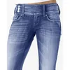 Calça jeans feminina calças capris 2023 mulheres vintage cintura média leve flare alt high work preto verão azul