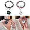 Chains Eye Catching Flower Pendant Choker Summer Beach Braid Rope For Women Girl