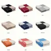 Cashmere 2021 New Letter Blants Soft Wool Scawr Shawl Portable Dark Plaid Sofa Fleece Thrown Throw Blanket 140 170cm