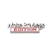Zinc Alloy White Privilege Edition Car Sticker Decoration Badge Emblems LL
