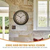 Relojes de pared Reloj de diseño retro Oficina Colgante Dormitorio Sin tictac Decoración de estilo vintage Hogar