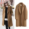 Womens Wool Blends Mrmt Brand Wooline European American Coat Long Wash Women 230822