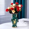 Vazen Jingdezhen keramische aardewerk decoratie woonkamer bloem arrangement modern huis eenvoudig tv -kast geschenk