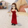 11 인치 Pauline Princess 플러시 인형 게임 역할 박제 소녀 장난감 긴 빨간 드레스 소녀 장난감 플러시