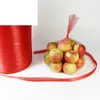 Bolsas de almacenamiento Fruta tejida Nylon Bolsa de malla de plástico Ajo Huevo Laminado Cuerda de corte Embalaje Verduras y frutas