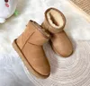 Designer Kids Toddler Classic Ultra Mini Boots Snow Boot Women Men Fur Sheepskin Tasman Tazz Chestnut Sand Beige Australian Winter Ankle girls