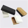 Gift Wrap Brown/White/Black Kraft Paper Cardboard Box Craft Packaging Black With Lid Carton Boxes Lx0560 Drop Delivery Home Garden Fes Dhb6R