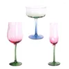 Weingläser Blumen blühen in der Welt 150-400ml Goblet künstlich blasen rote Cocktail Champagner-Cup-Familienfestival Getränkeglas Glas