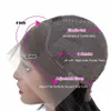 Synthetische Perücken 13x4 Straight Spitzenfront menschliches Haar für schwarze Frauen mit Baby vorgezogen werden in Indianern gefärbt und gebleicht ZWJSH 230821