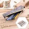 Learning Toys 1 Pcs Fashion Mini Retro Flower Floral Lace Pencil Shape Pen Bag Make Up Bag Zipper Pouch Purse